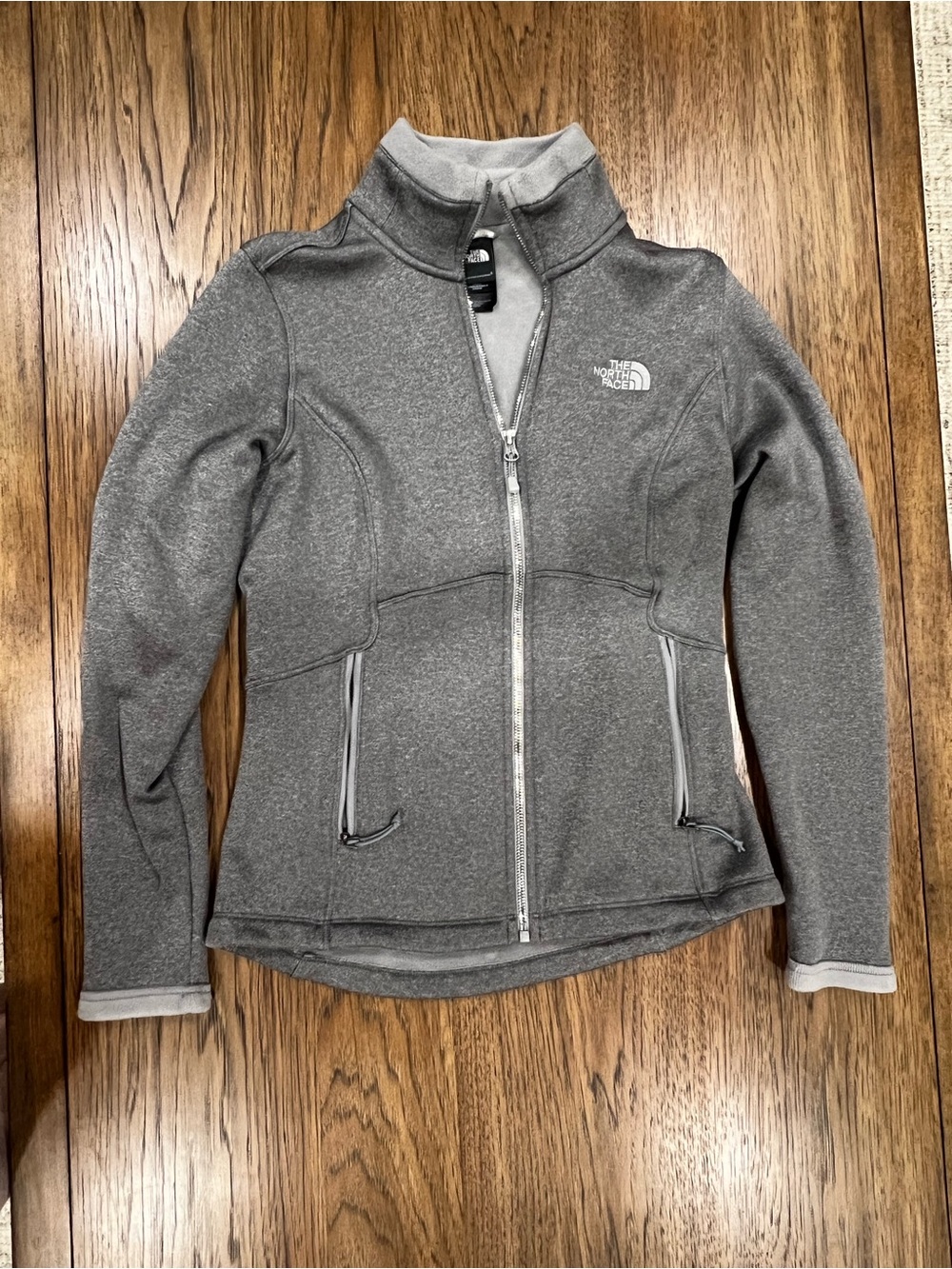 The North Face Women's Heather Gray Full-Zip Fleece Jacket